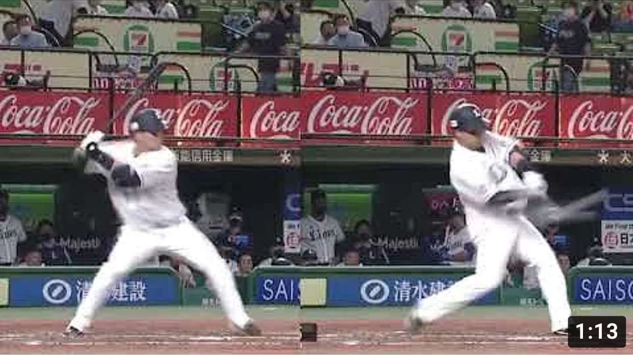 山川穂高　ホームラン　フォーム　スロー【Hotaka Yamakawa home run swing】