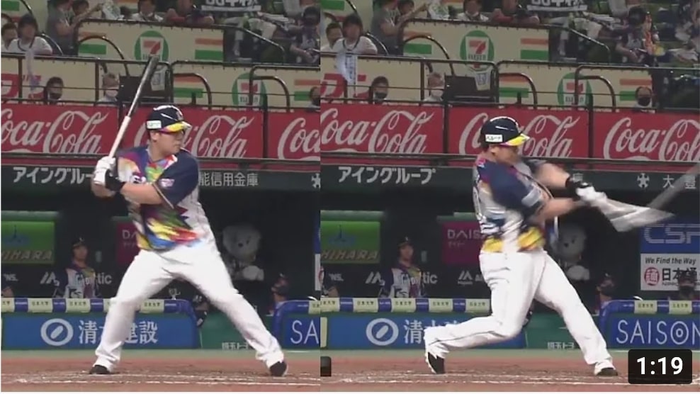 中村剛也　ホームラン　フォーム　スロー【Takeya Nakamura home run swing】