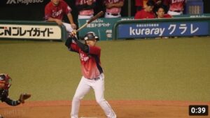 埼玉西武ライオンズ 浅村栄斗 バッティングフォーム&バッティング（スローモーション）【逆方向へのホームラン】