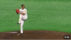 スロー映像)ソフトバンク 松坂大輔 投球フォーム 2017.3.11