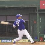 中日ドラゴンズ ダヤン・ビシエド バッティングフォーム&バッティング(スローモーション)【レフトスタンドへのホームラン】