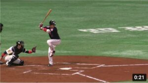 スロー映像)ヤクルト 山田哲人 HRのバッティングフォーム