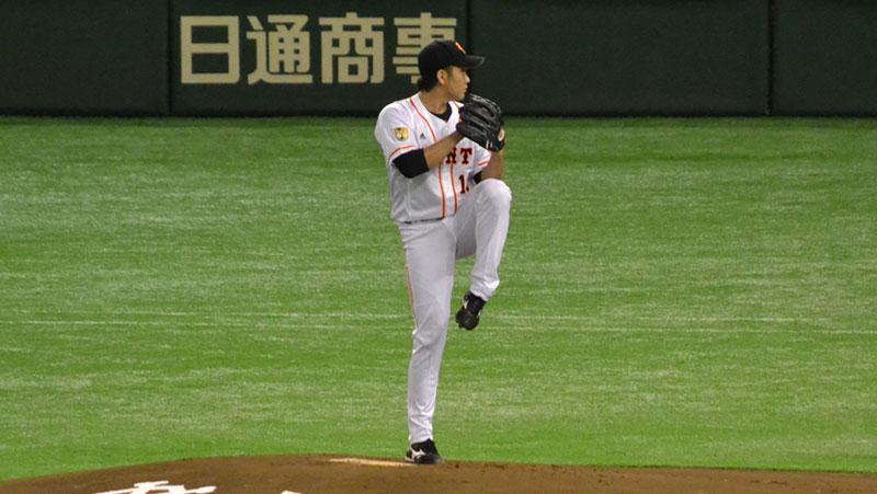 菅野 智之選手のフォークの投げ方 草野球のサイト